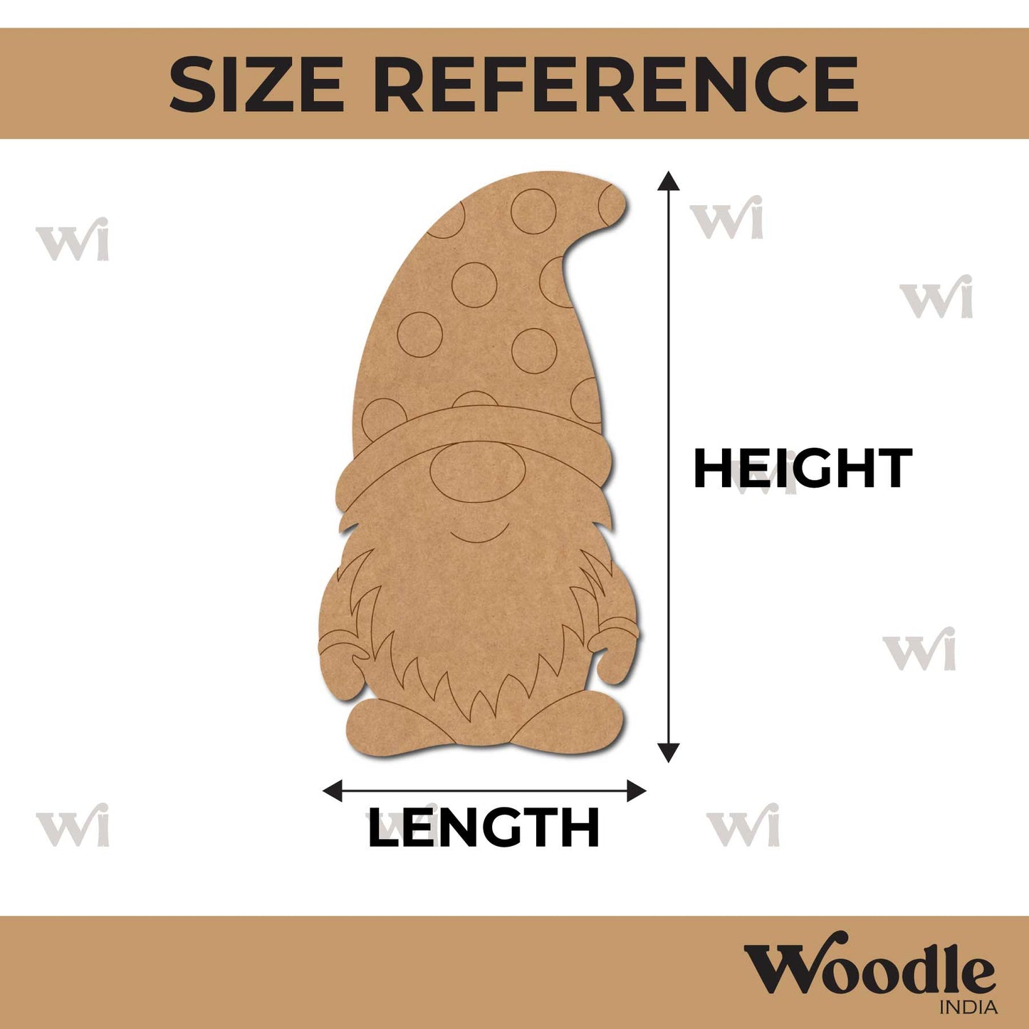 Gnome Christmas Pre Marked MDF Design 1