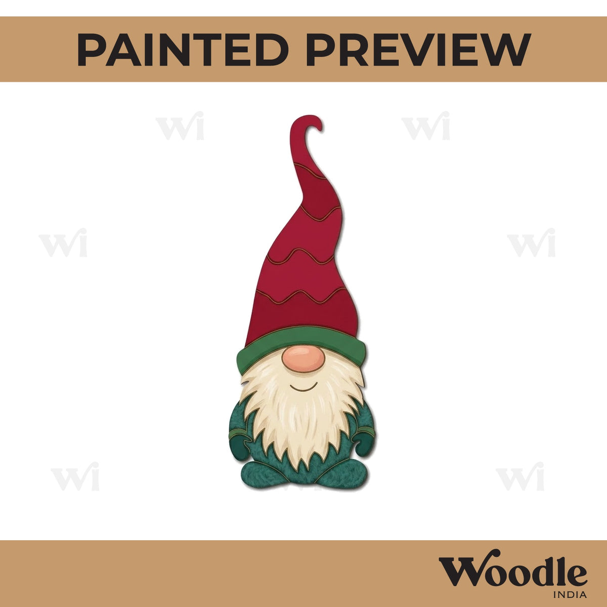 Gnome Christmas Pre Marked MDF Design 2