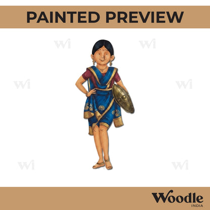 Goa Koli Woman Pre Marked MDF Design 1
