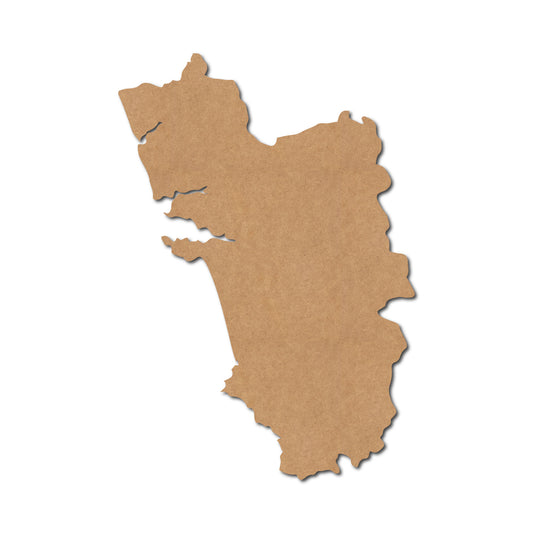 Goa Map Cutout MDF Design 1