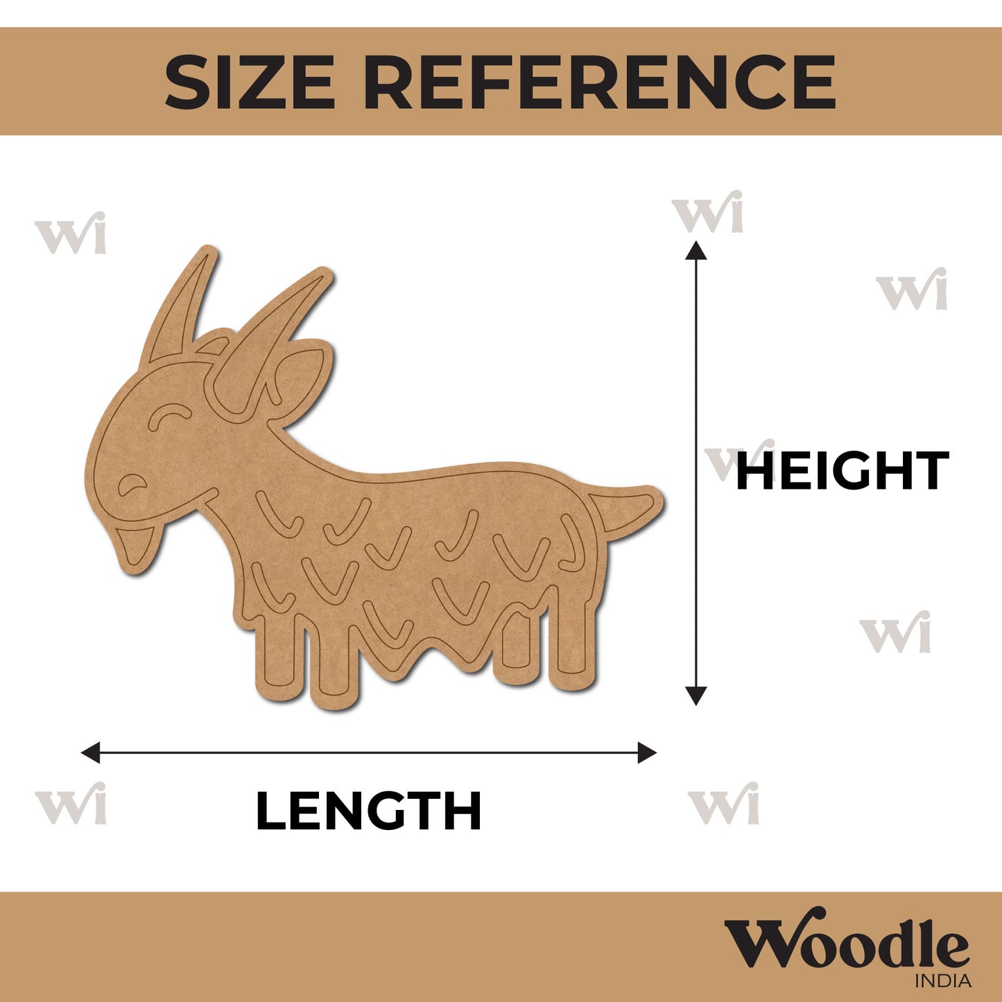 Goat Pre Marked MDF Design 1