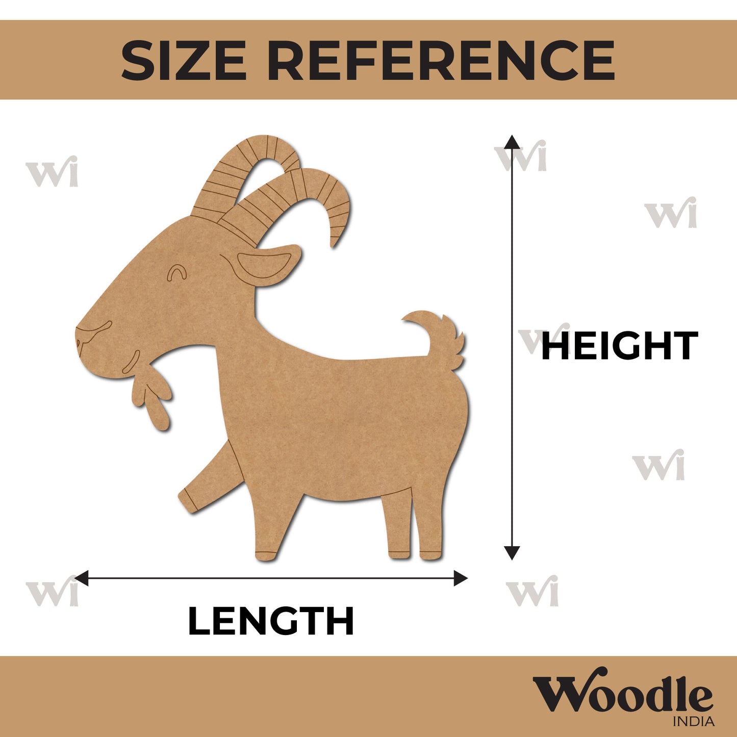 Goat Pre Marked MDF Design 2