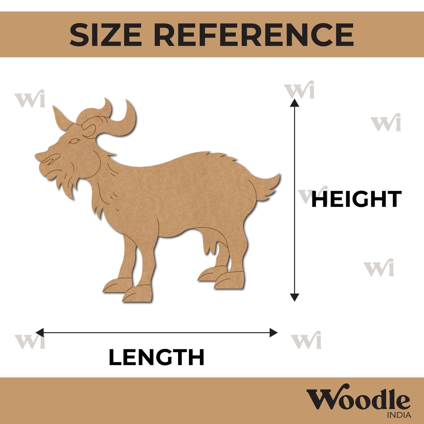 Goat Pre Marked MDF Design 4