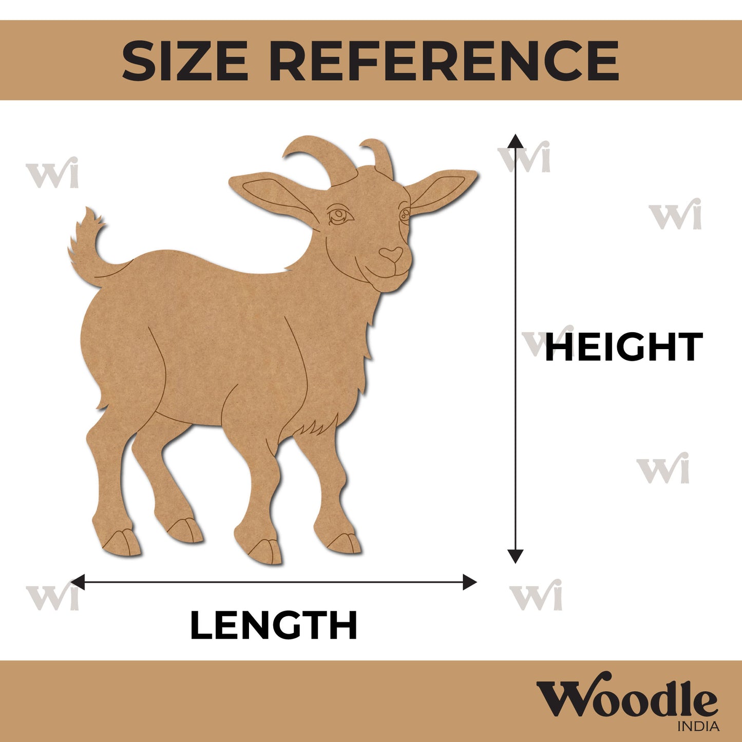 Goat Pre Marked MDF Design 5