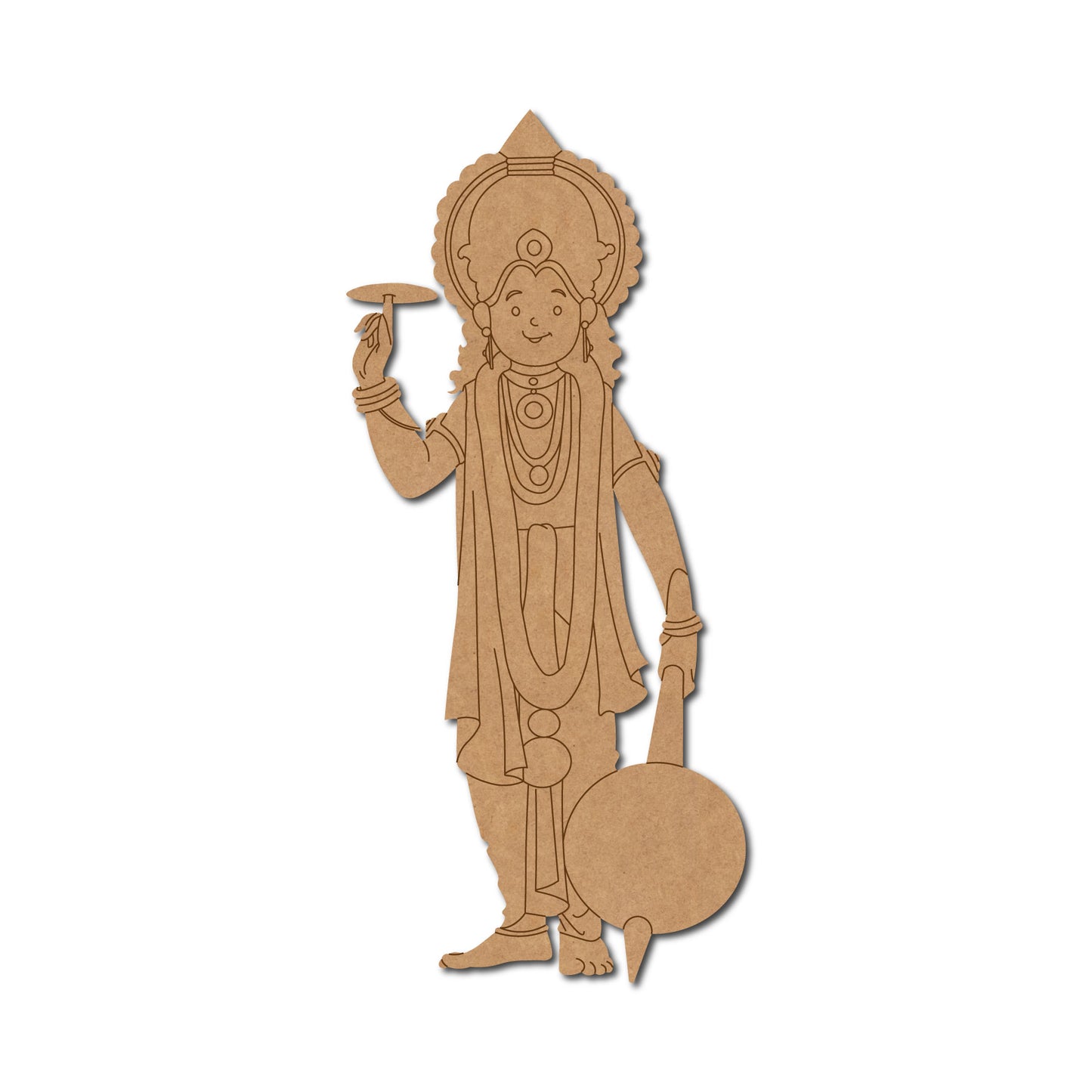 God Vishnu Pre Marked MDF Design 6