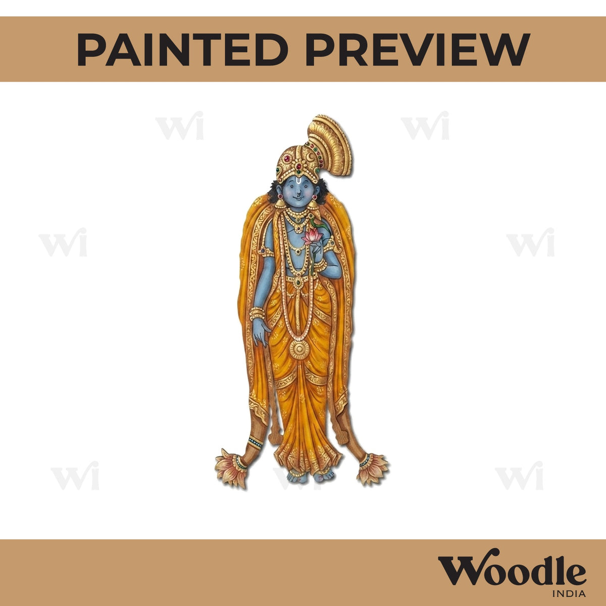 Goda Devi (Andal) Pre Marked MDF Design 1