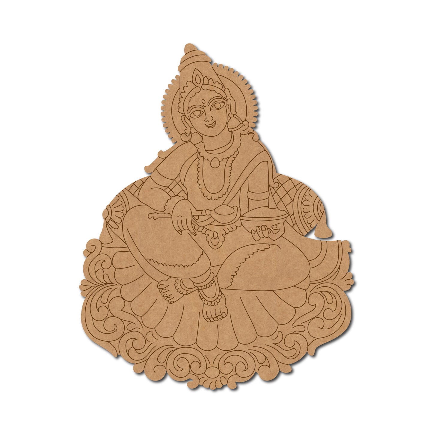 Goddess Annapurna Pre Marked MDF Design 1