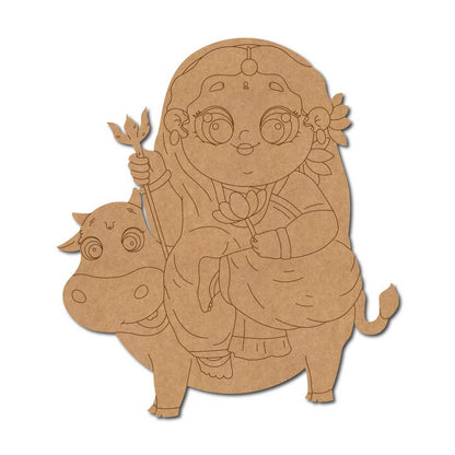 Goddess Durga Pre Marked MDF Design 1