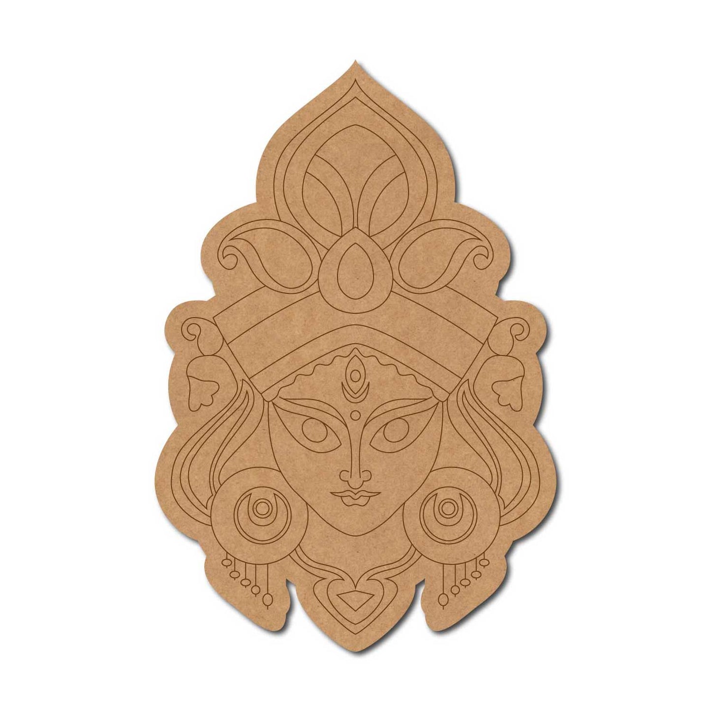 Goddess Durga Pre Marked MDF Design 2