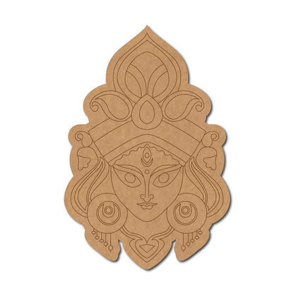 Goddess Durga Pre Marked MDF Design 2
