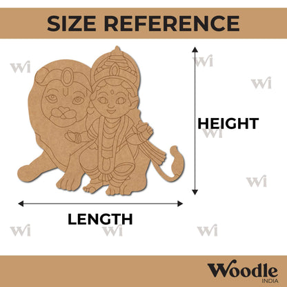 Goddess Durga Pre Marked MDF Design 3