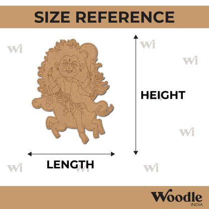 Goddess Kalaratri Pre Marked MDF Design 2