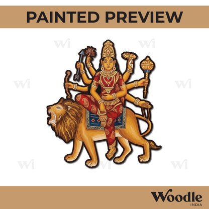 Goddess Kushmanda Pre Marked MDF Design 1