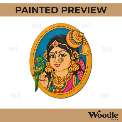 Goddess Meenakshi Pre Marked MDF Design 3