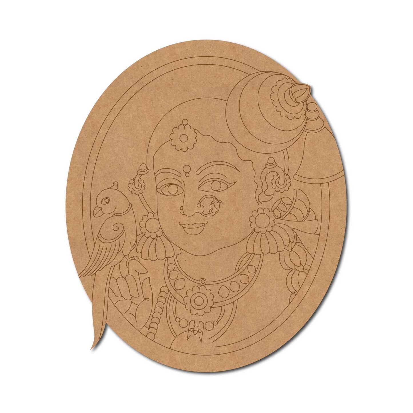 Goddess Meenakshi Pre Marked MDF Design 3