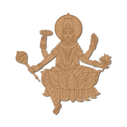 Goddess Siddhidhatri Pre Marked MDF Design 1