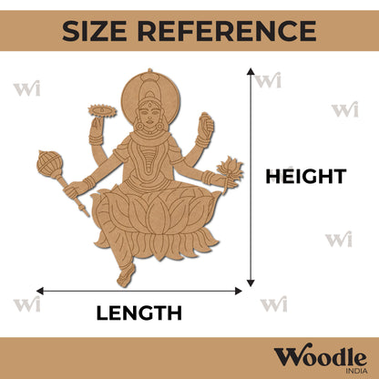 Goddess Siddhidhatri Pre Marked MDF Design 1