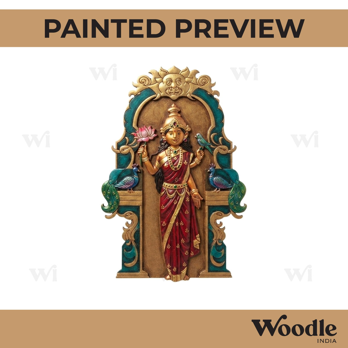 Goddess Vasavi Kanyaka Parameswari Pre Marked MDF Design 1