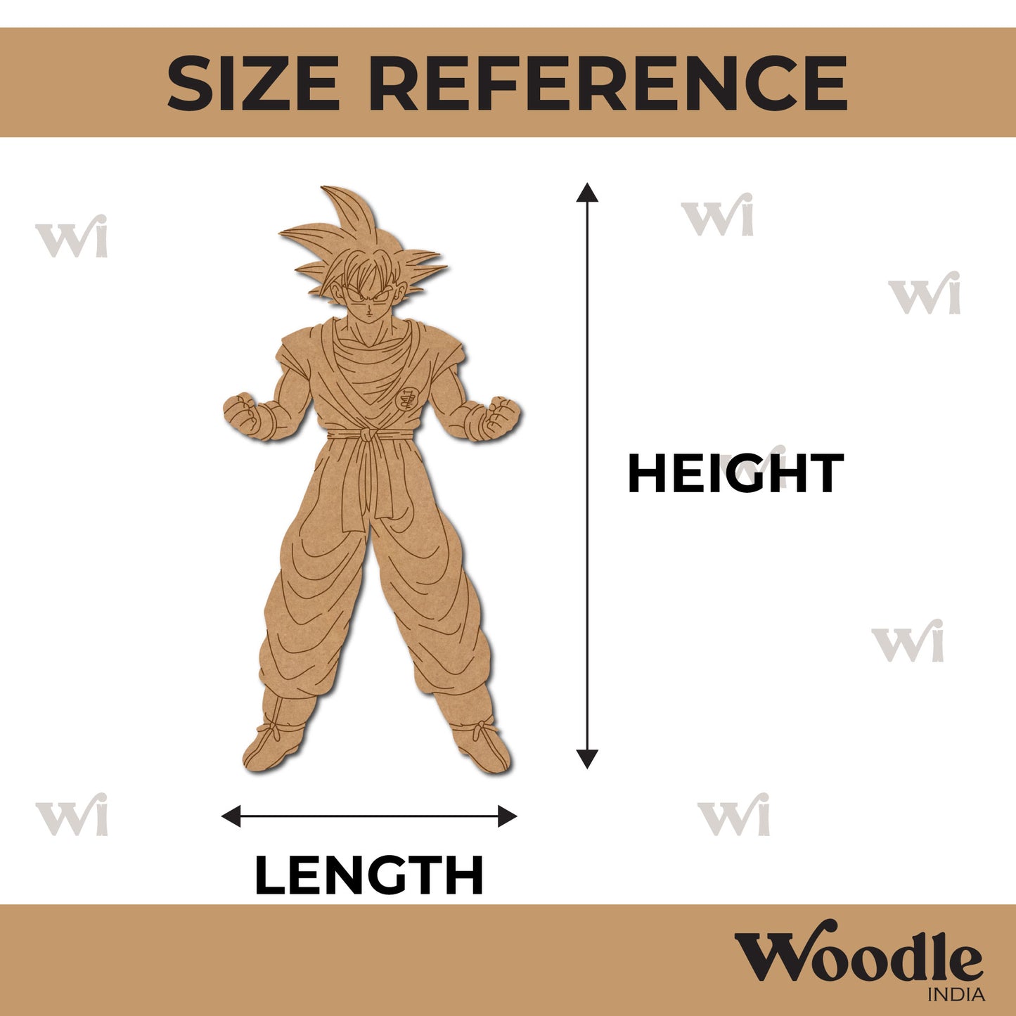 Goku Dragon Ball Z Pre Marked MDF Design 3