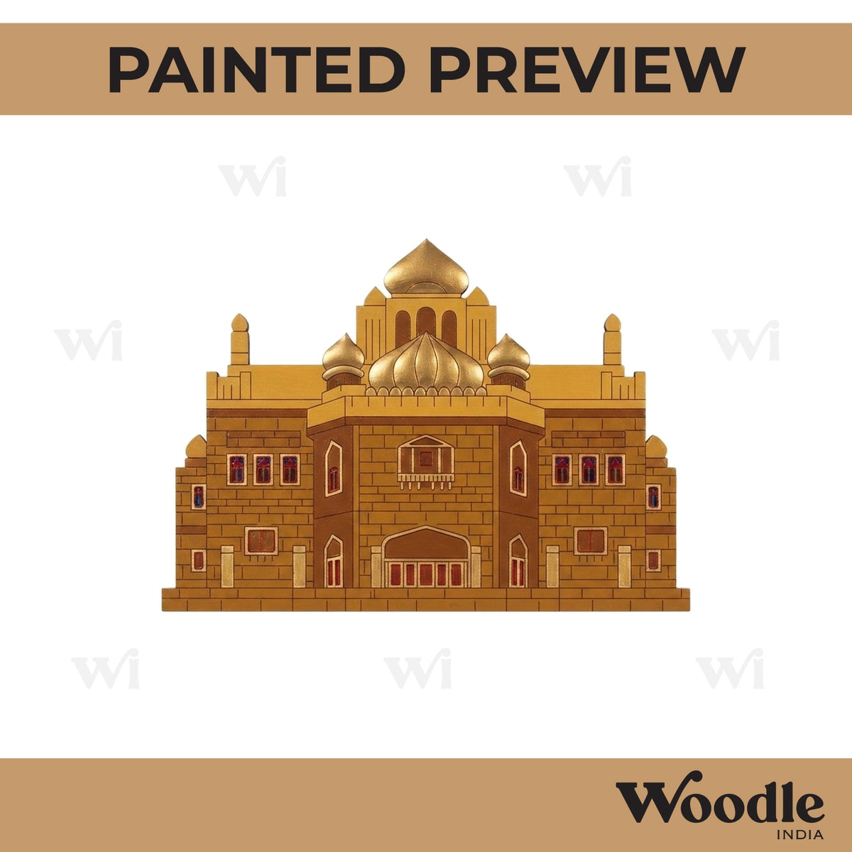 Golden Temple Monument Pre Marked MDF Design 1
