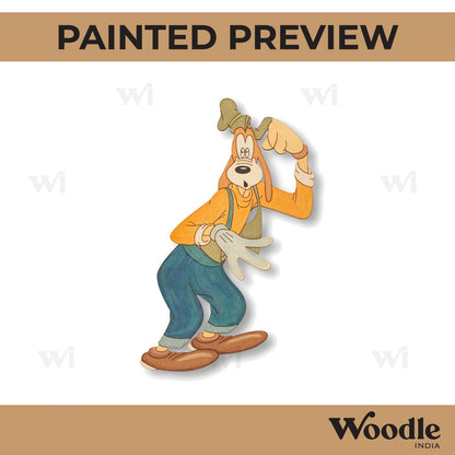Goofy Dog Mickey Mouse Pre Marked MDF Design 1