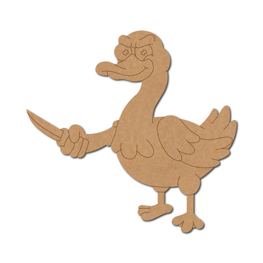 Goose With Knife Pre Marked MDF Design 1