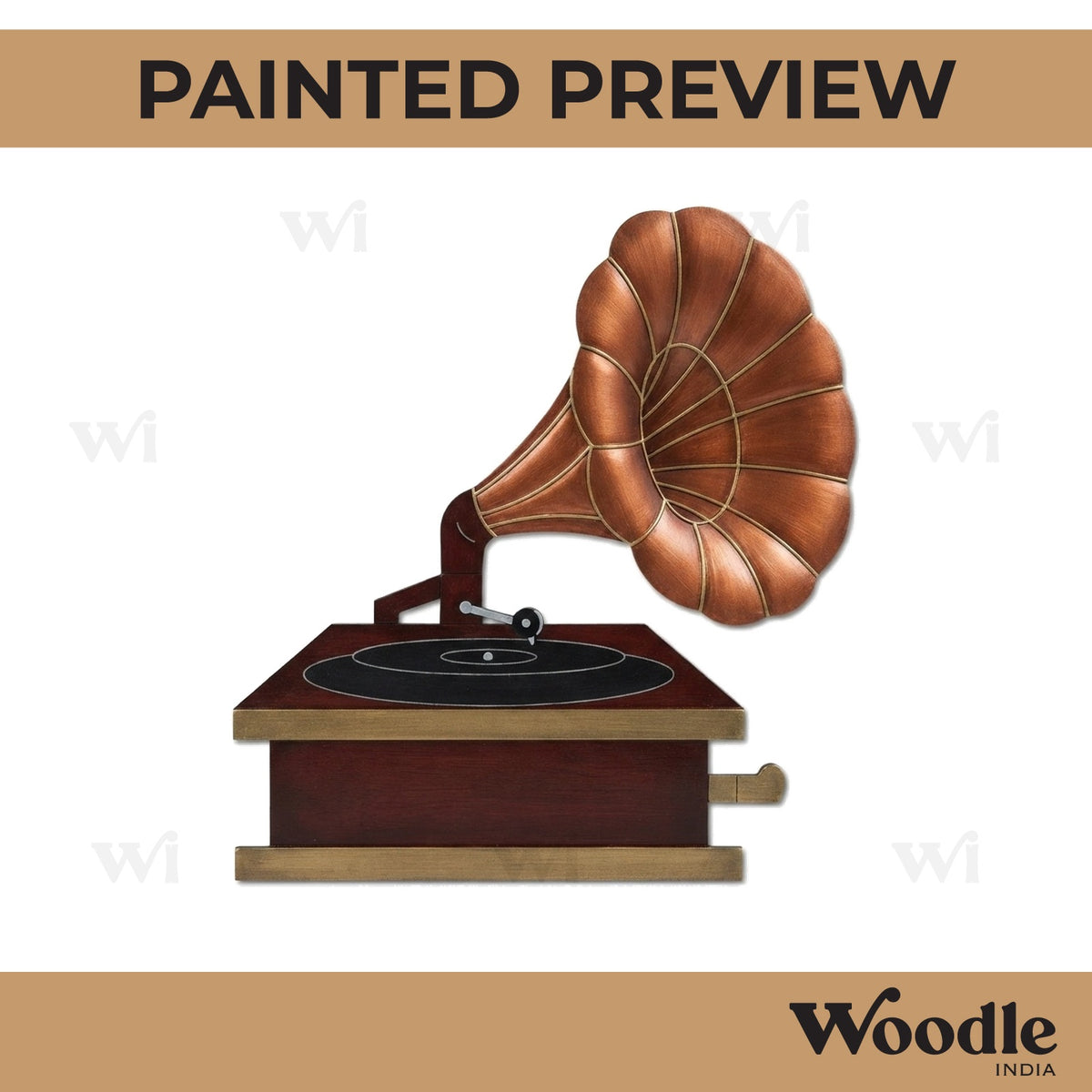 Gramophone Pre Marked MDF Design 1