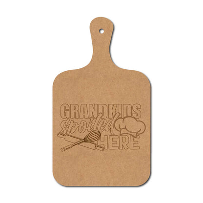 Grandkids Spoiled Here Pre Marked Chopping Board MDF Design 1