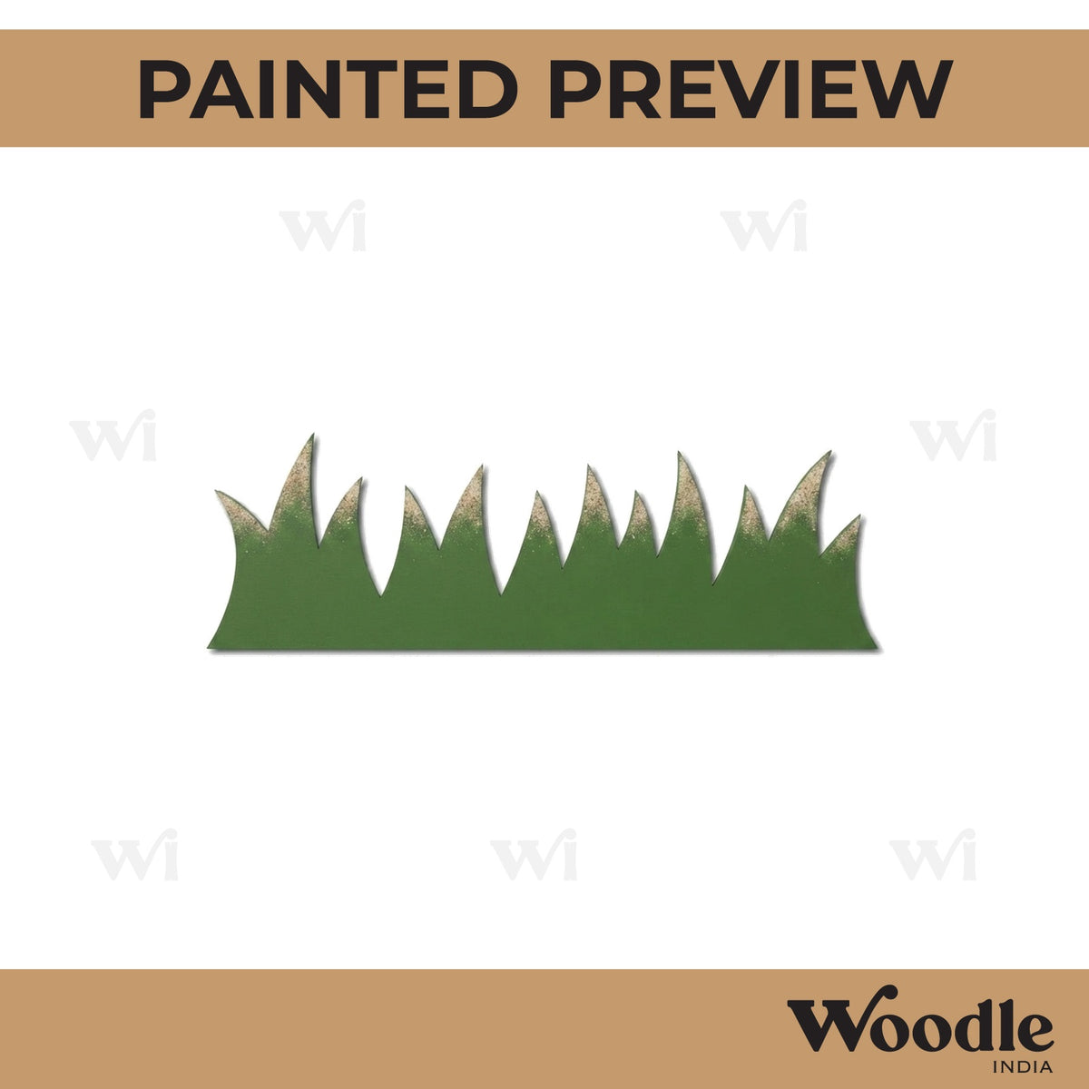 Grass Cutout MDF Design 1