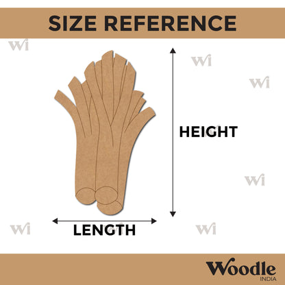 Green Onion Pre Marked MDF Design 1
