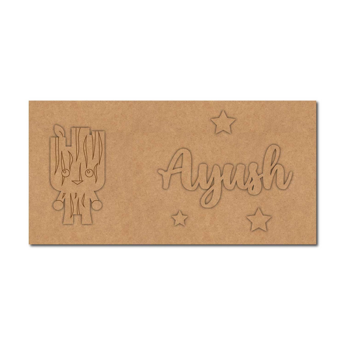 Groot Marvel Kids Nameplate MDF Design 1