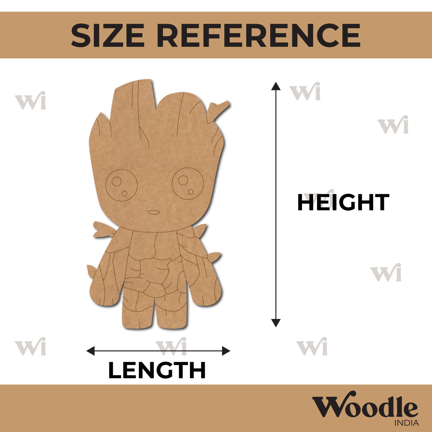 Groot Marvel Pre Marked MDF Design 1