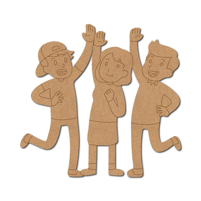 Group Of Friends Pre Marked MDF Design 4