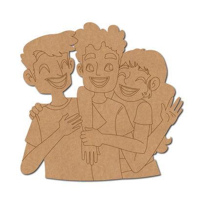 Group Of Friends Pre Marked MDF Design 5