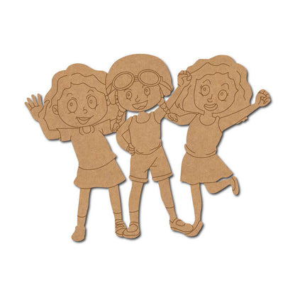 Group Of Friends Pre Marked MDF Design 7