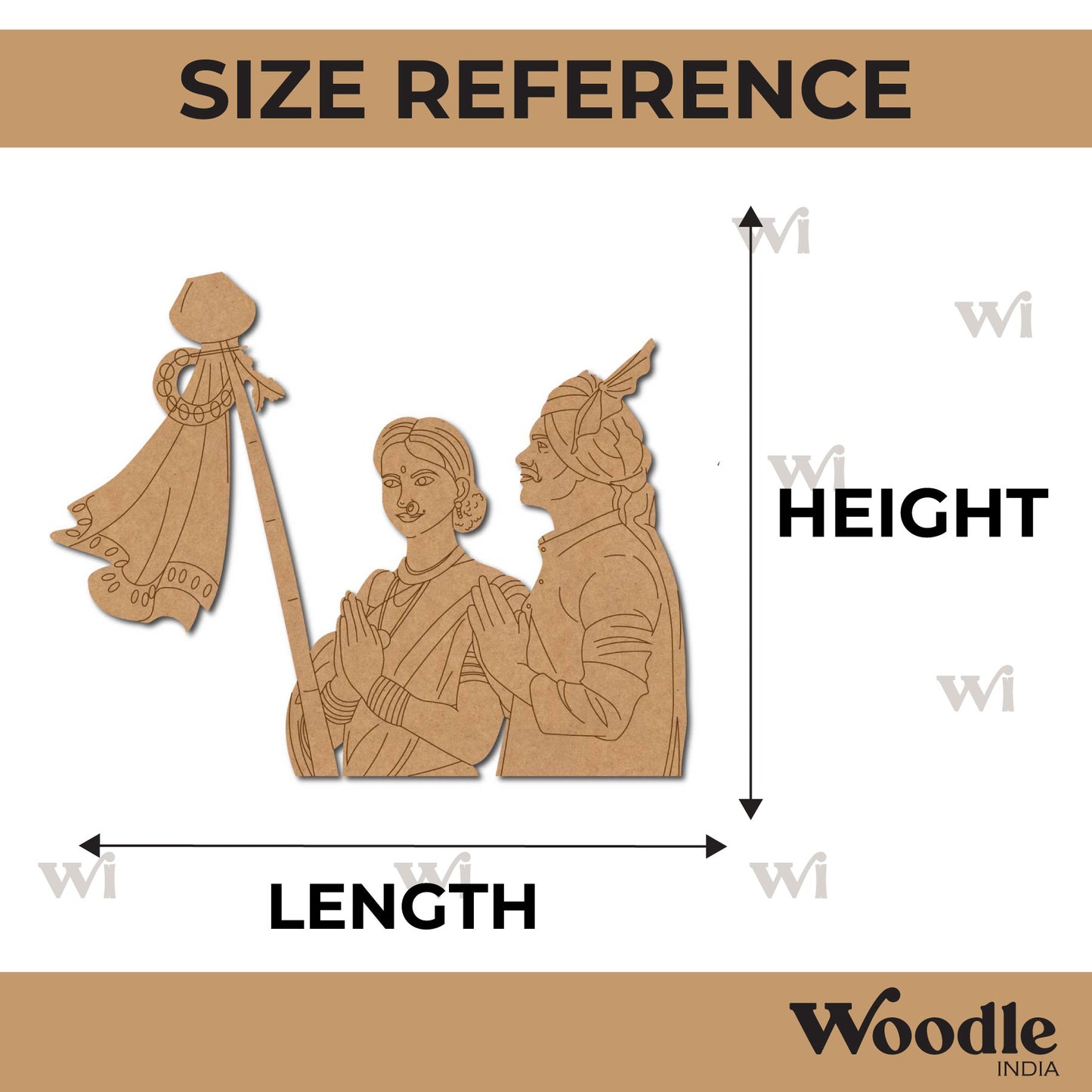 Gudi Padwa Pre Marked Base MDF Design 1