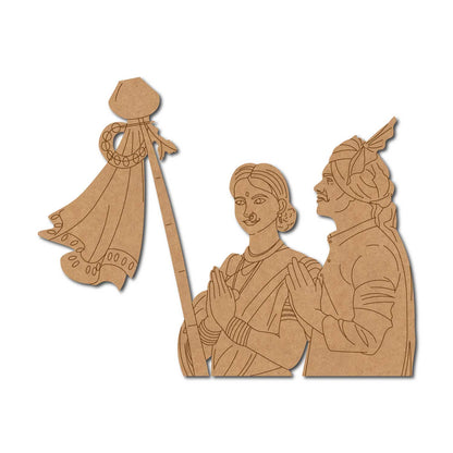 Gudi Padwa Pre Marked Base MDF Design 1