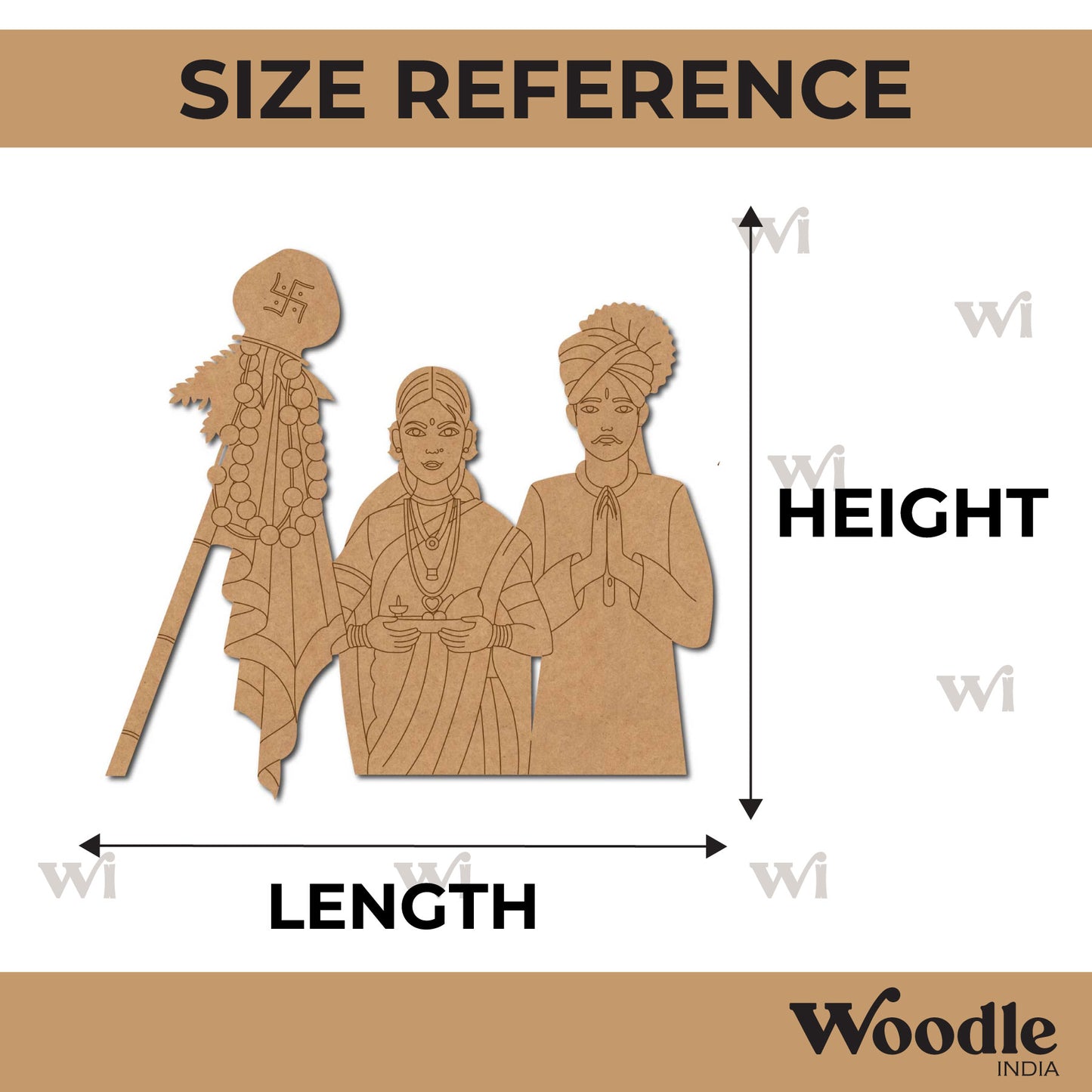 Gudi Padwa Pre Marked Base MDF Design 2