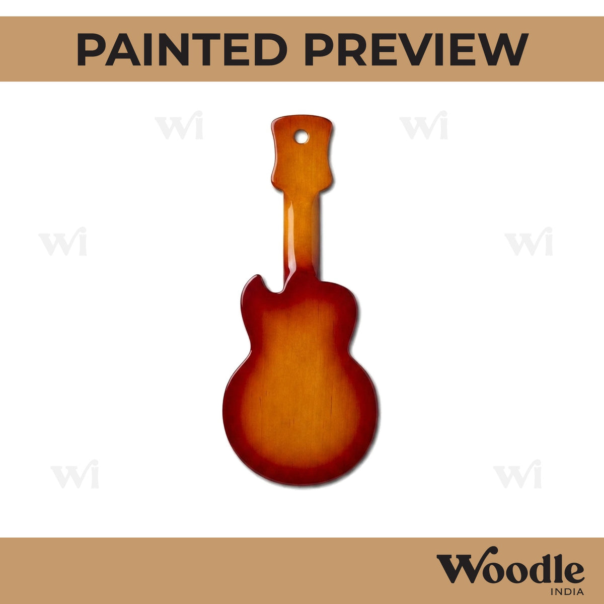 Guitar Bookmark MDF Design 1