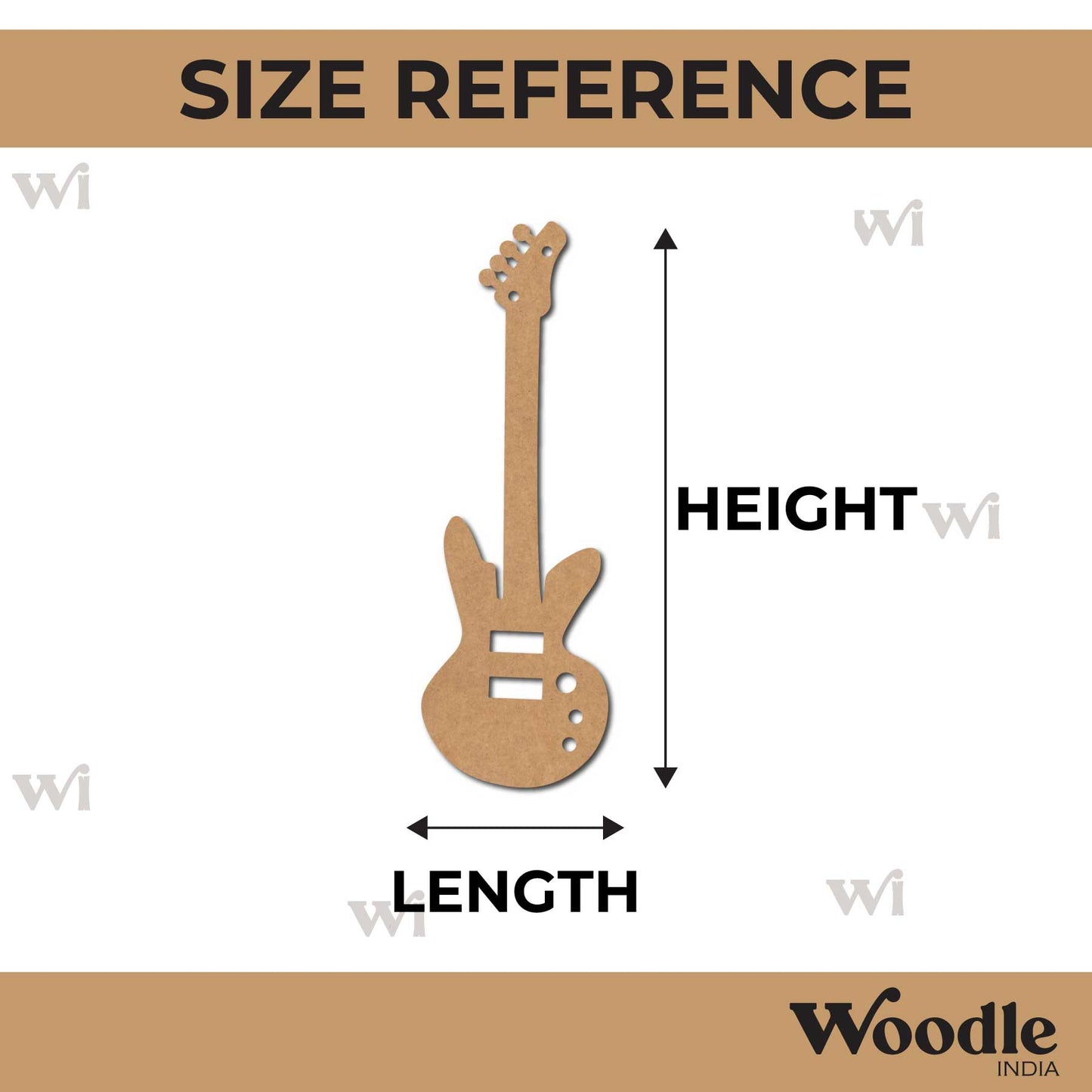 Guitar Cutout MDF Design 2