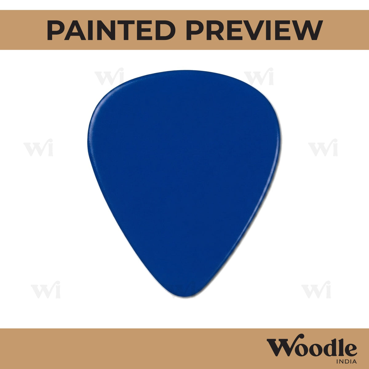 Guitar Pick Cutout MDF Design 1