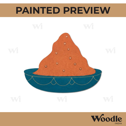 Gulal Bowl Pre Marked MDF Design 1