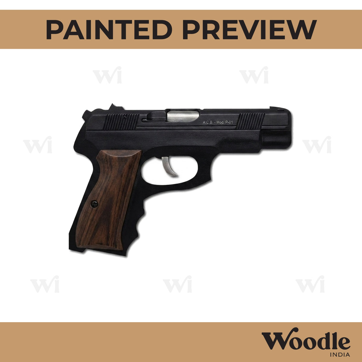 Gun Cutout MDF Design 1