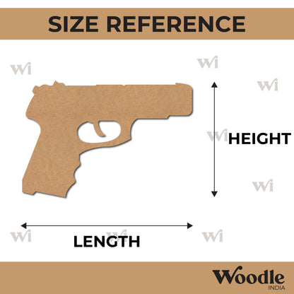 Gun Cutout MDF Design 1