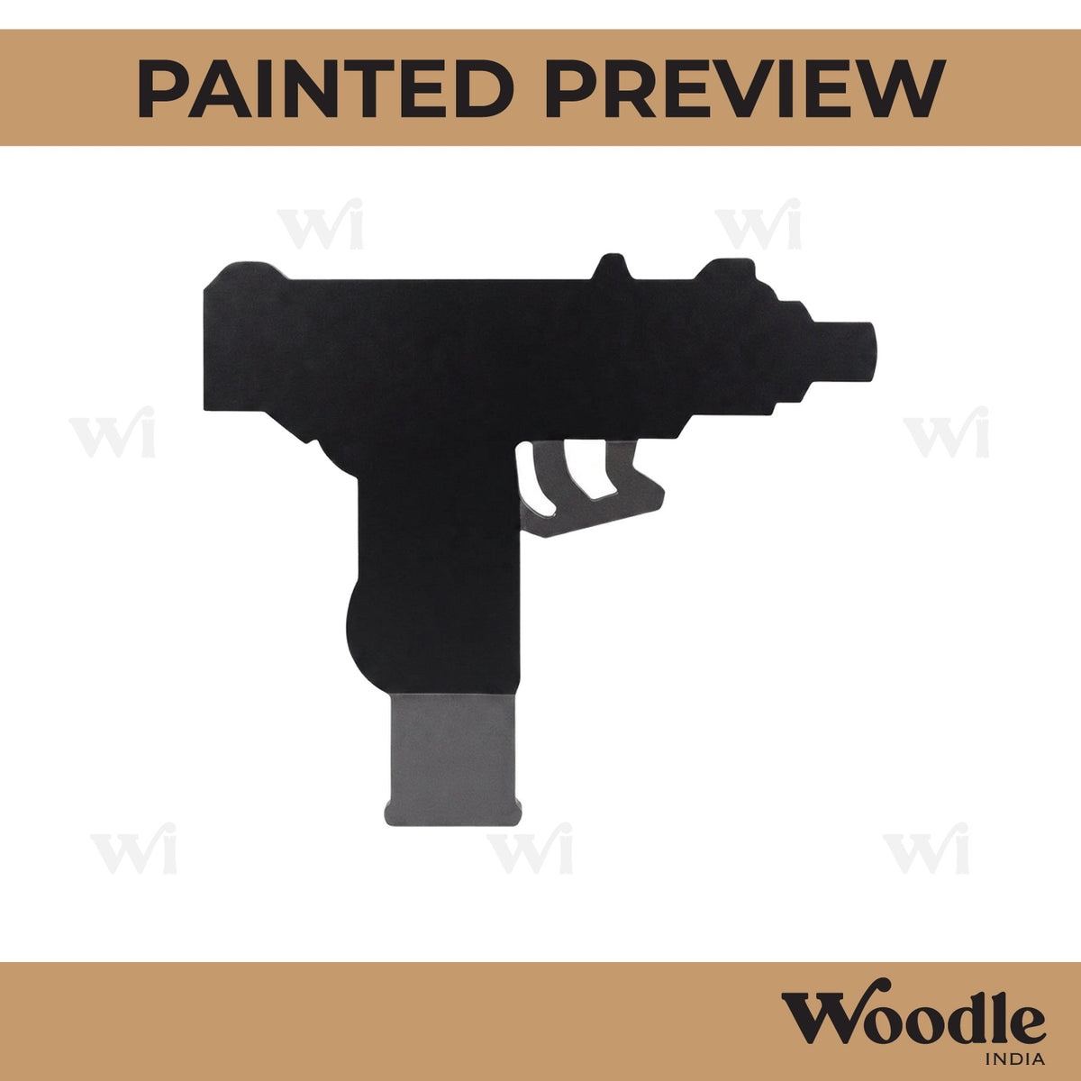 Gun Cutout MDF Design 3
