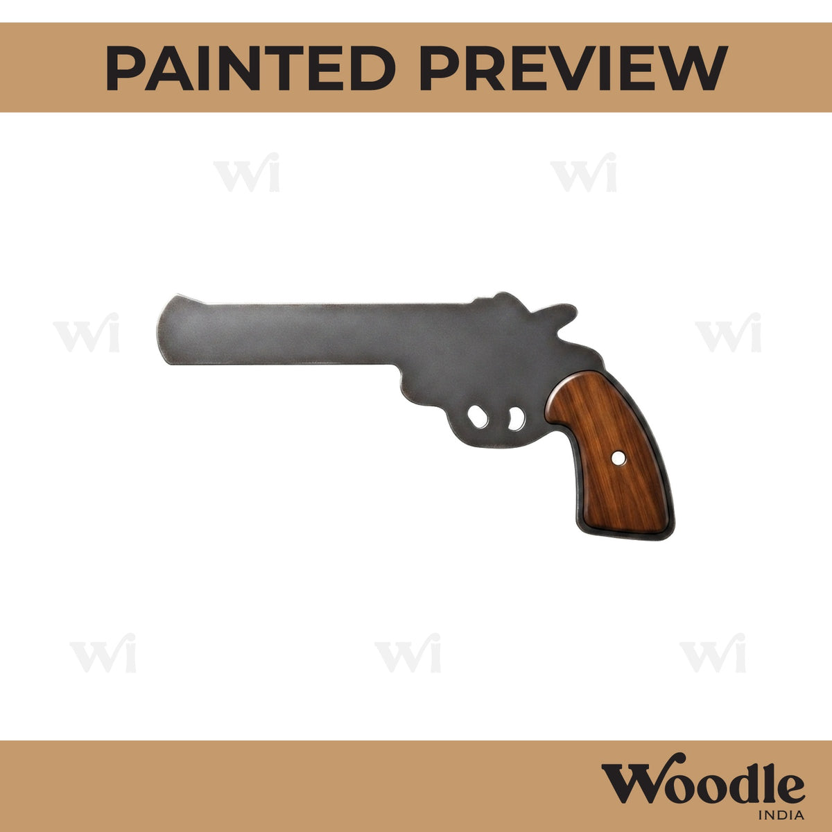 Gun Cutout MDF Design 4
