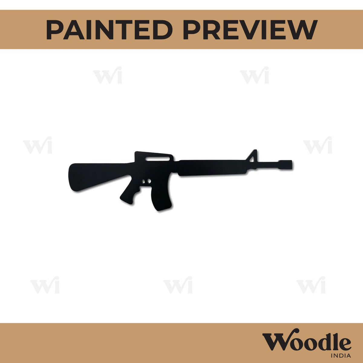 Gun Cutout MDF Design 5