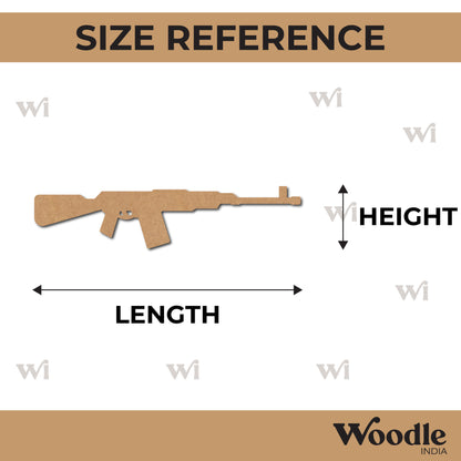 Gun Cutout MDF Design 6