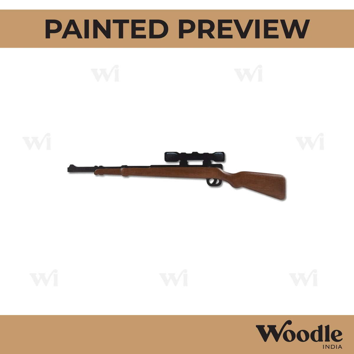 Gun Cutout MDF Design 8