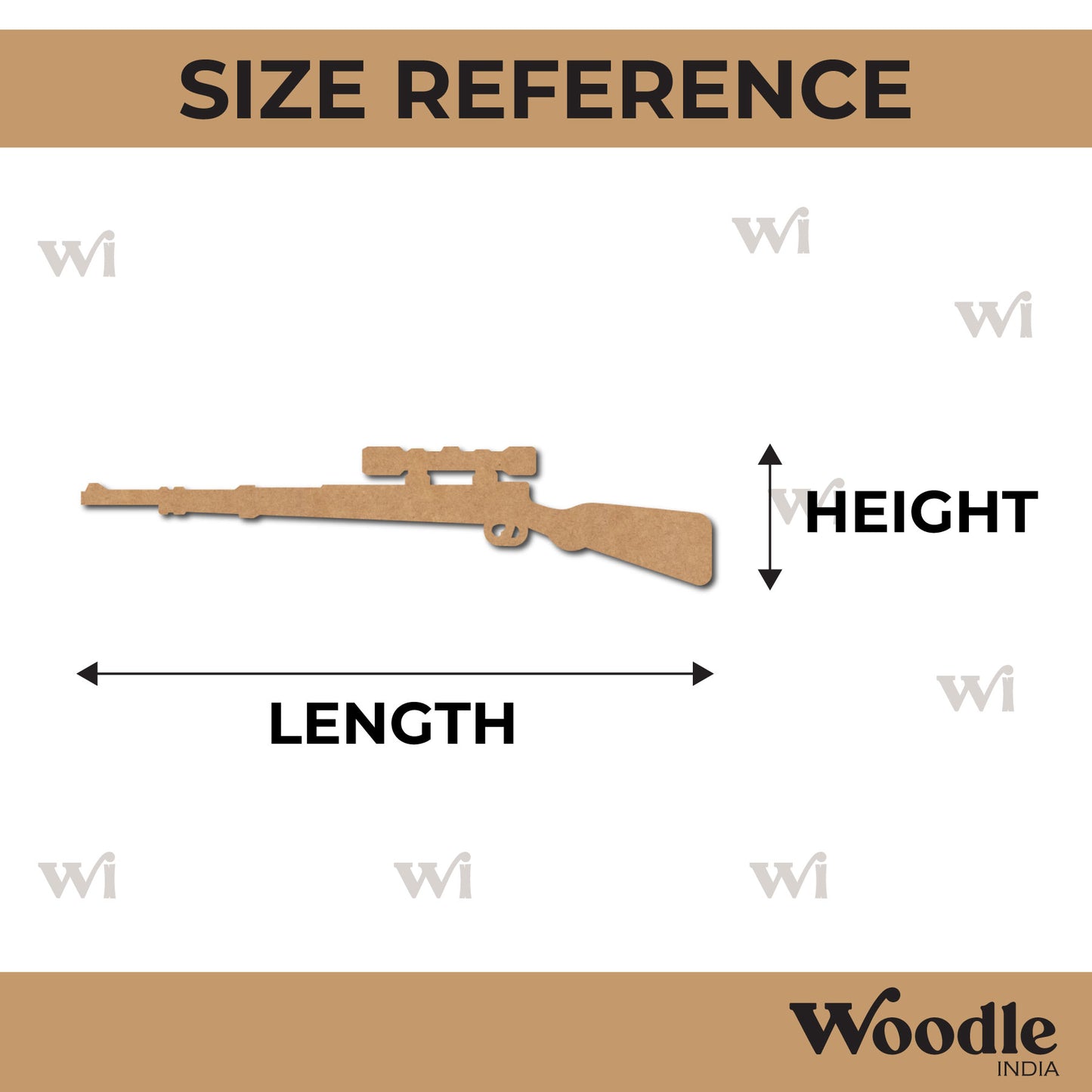 Gun Cutout MDF Design 8
